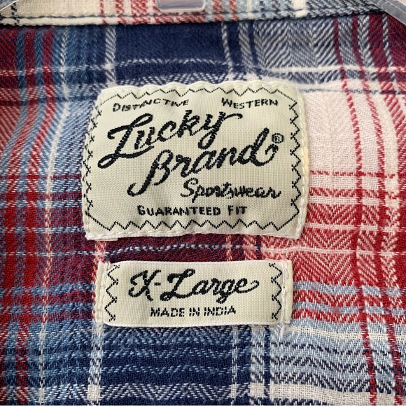 Lucky Brand Western Shirt w/pearl snaps - Picture 12 of 12